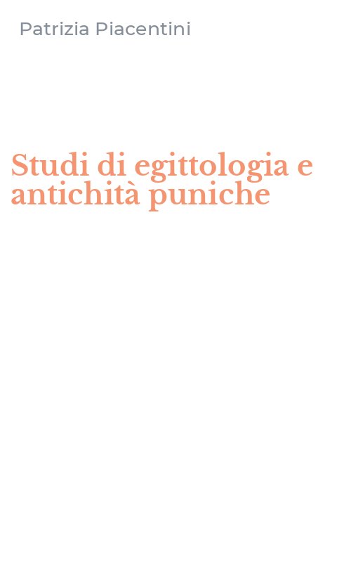 Studi di egittologia e antichità puniche