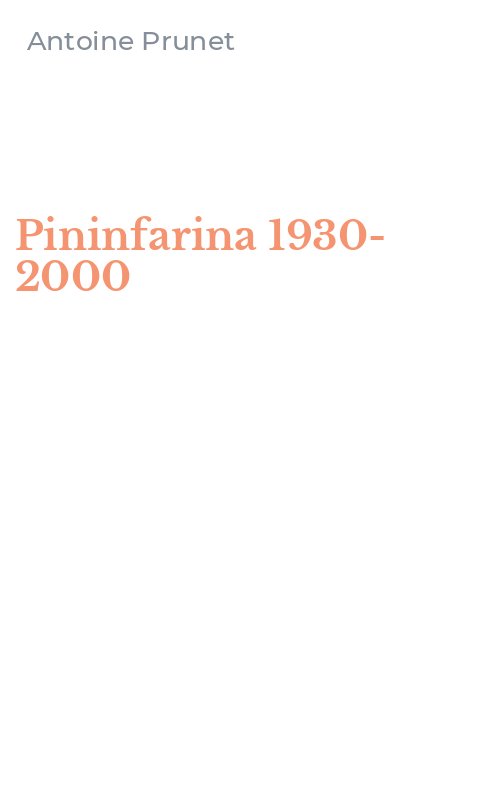 Pininfarina 1930-2000