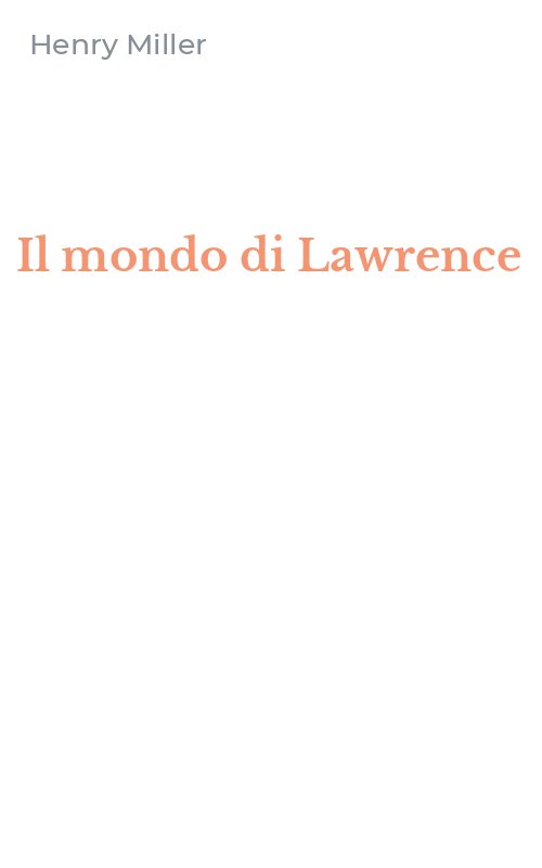 Il mondo di Lawrence
