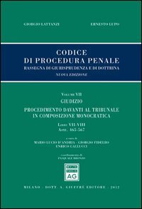 Codice di procedura penale. Rassegna di giurisprudenza e di dottrina