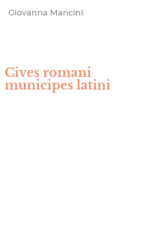 Cives romani municipes latini