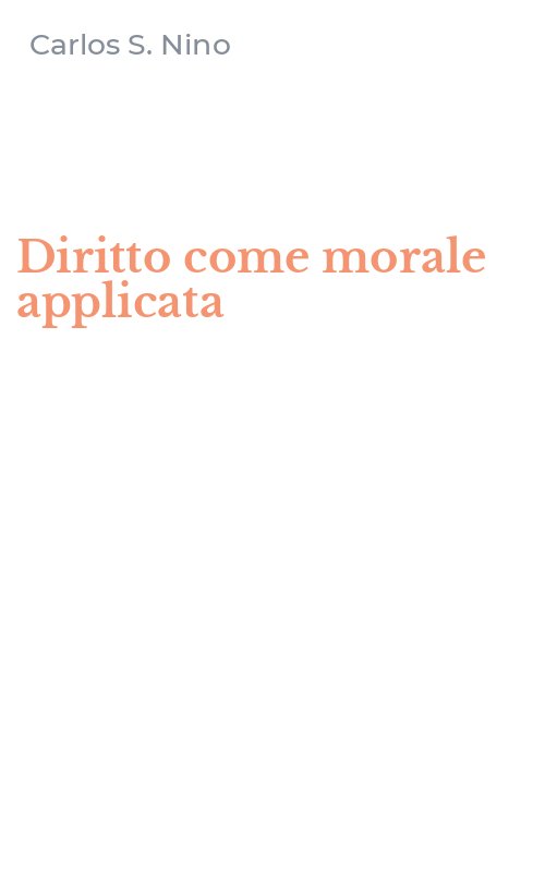 Diritto come morale applicata