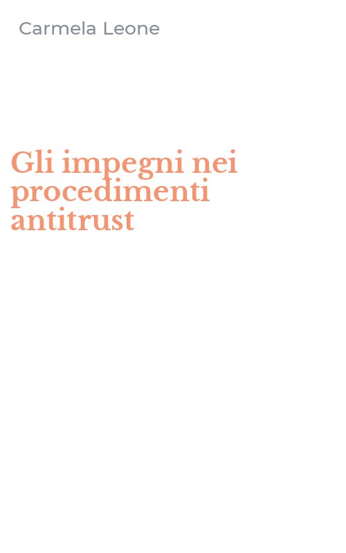 Gli impegni nei procedimenti antitrust