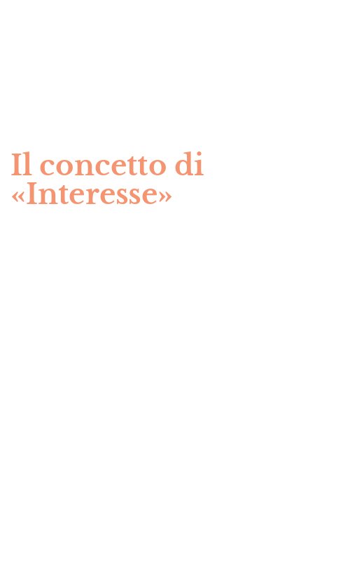Il concetto di «Interesse»