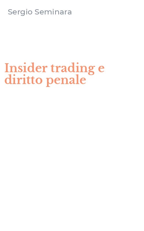 Insider trading e diritto penale