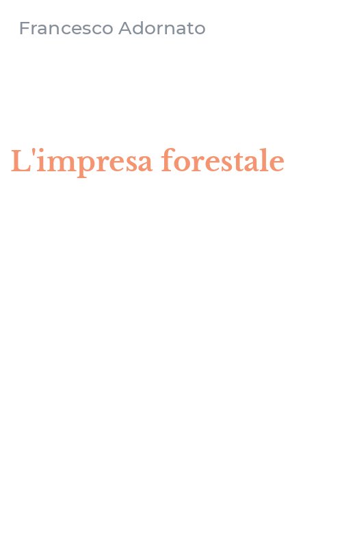 L'impresa forestale