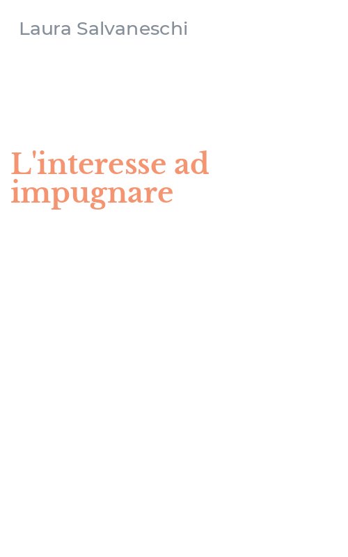L'interesse ad impugnare