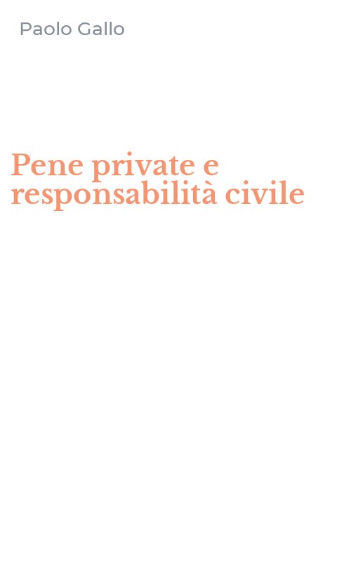 Pene private e responsabilità civile