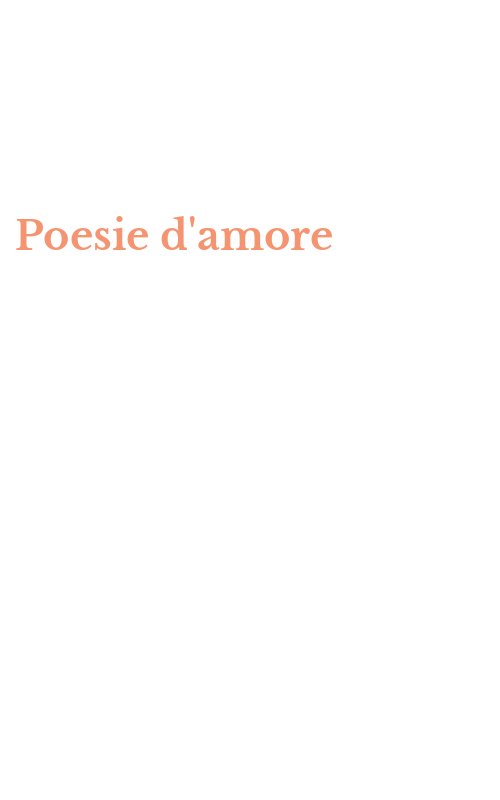 Poesie d'amore