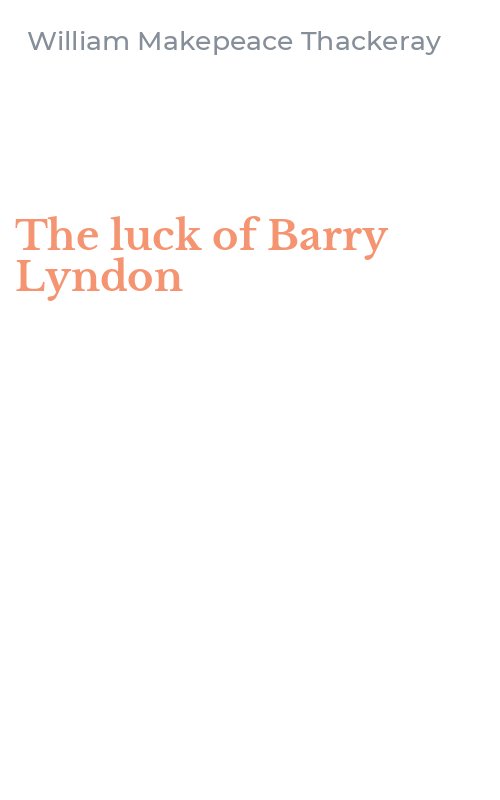 The luck of Barry Lyndon