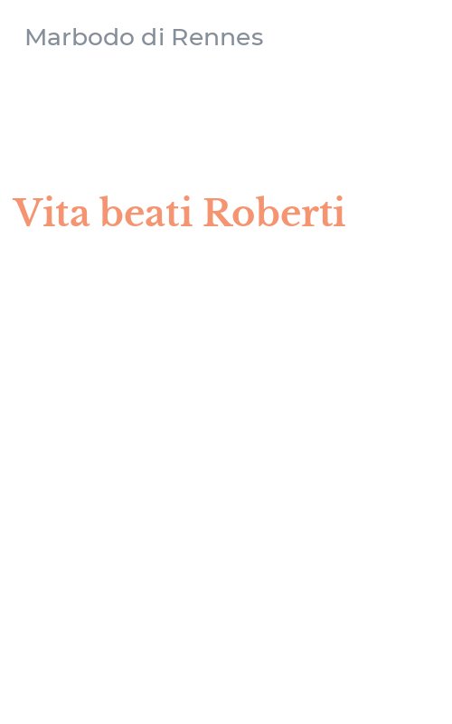 Vita beati Roberti
