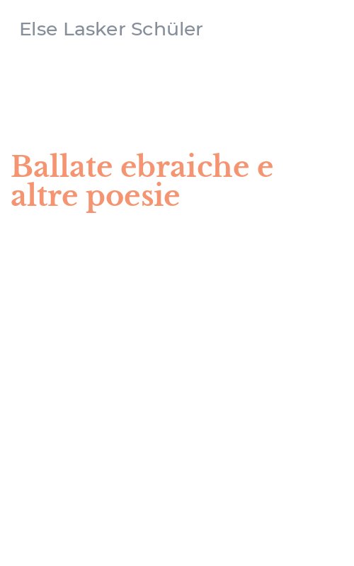 Ballate ebraiche e altre poesie