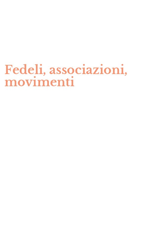 Fedeli, associazioni, movimenti