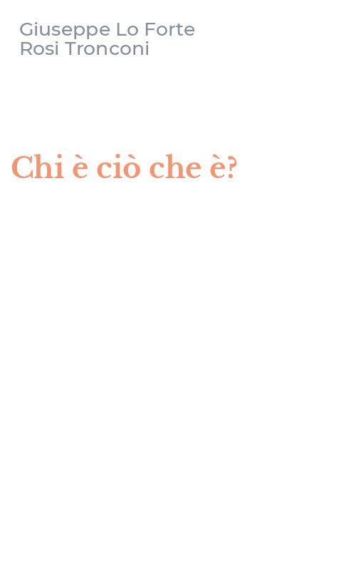 Chi è ciò che è?