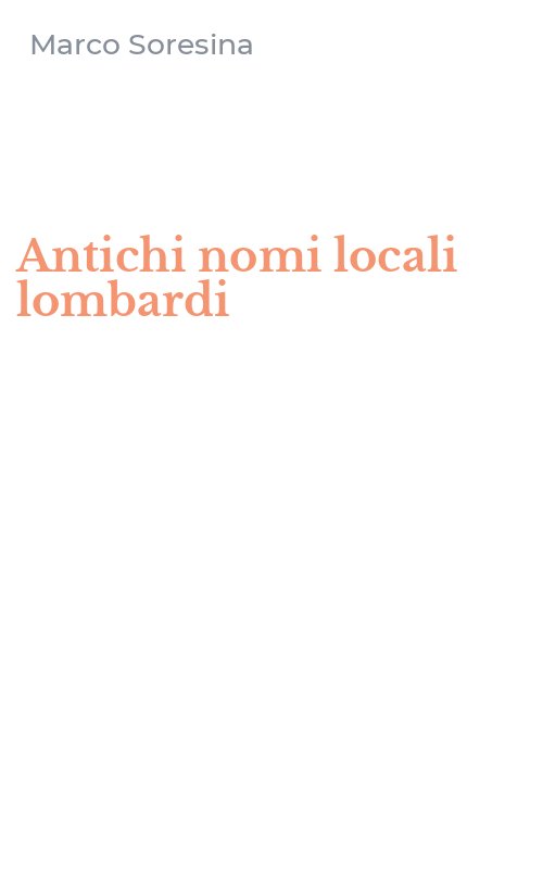 Antichi nomi locali lombardi