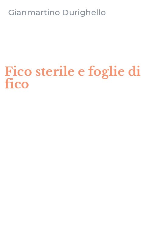 Fico sterile e foglie di fico