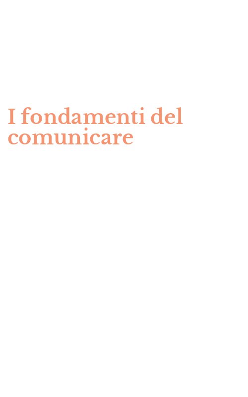 I fondamenti del comunicare