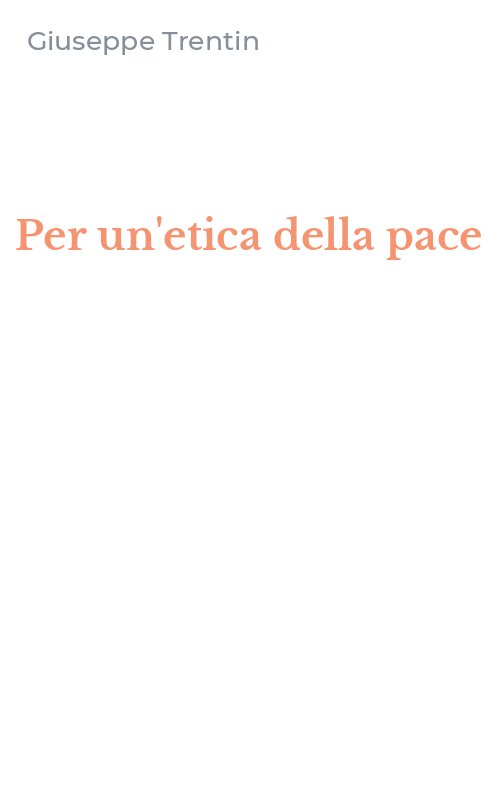 Per un'etica della pace