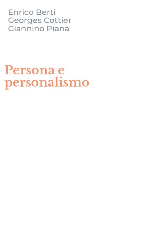 Persona e personalismo