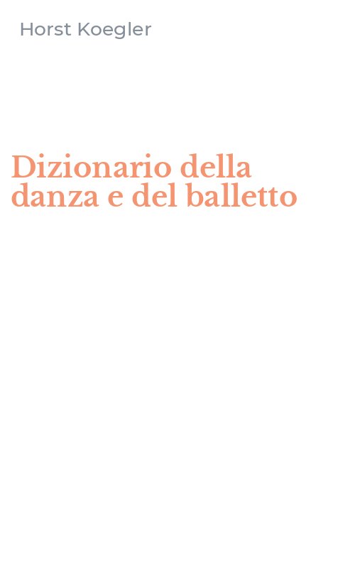 Dizionario della danza e del balletto