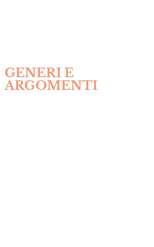 GENERI E ARGOMENTI