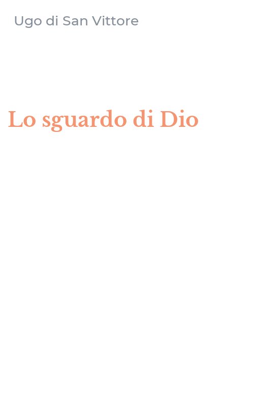 Lo sguardo di Dio