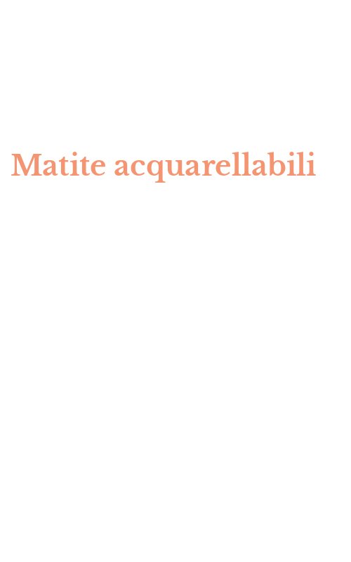 Matite acquarellabili