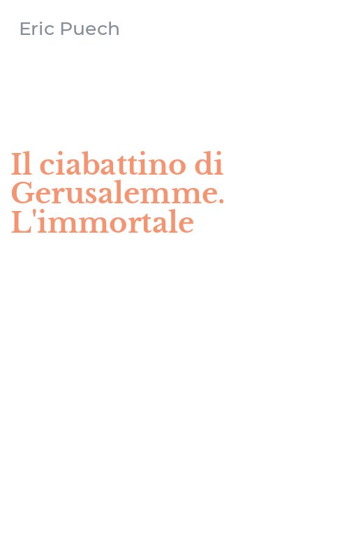 Il ciabattino di Gerusalemme. L'immortale