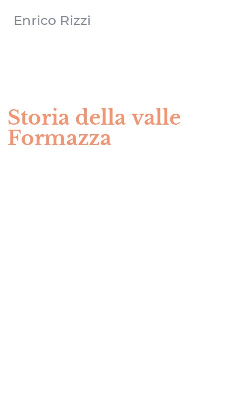 Storia della valle Formazza