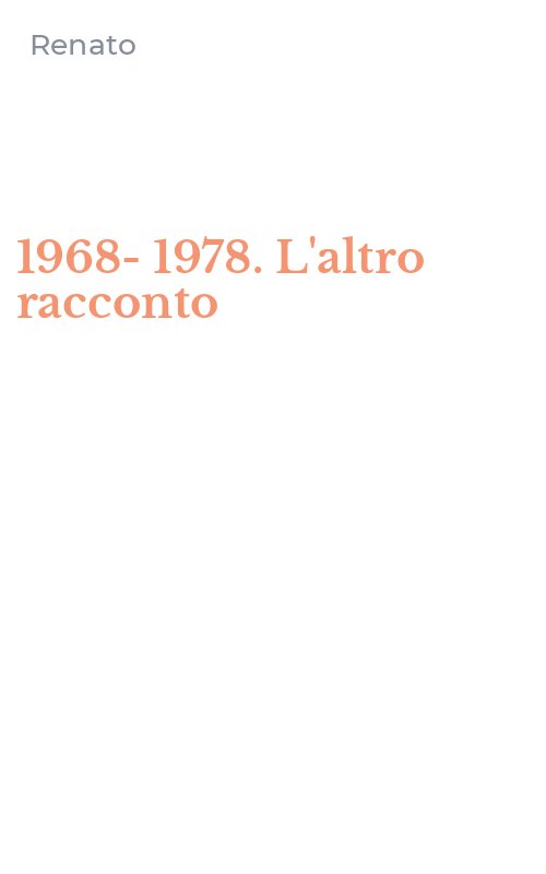 1968-1978. L'altro racconto