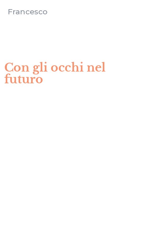 Con gli occhi nel futuro