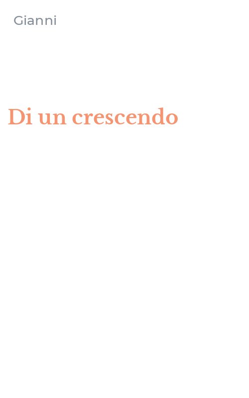 Di un crescendo