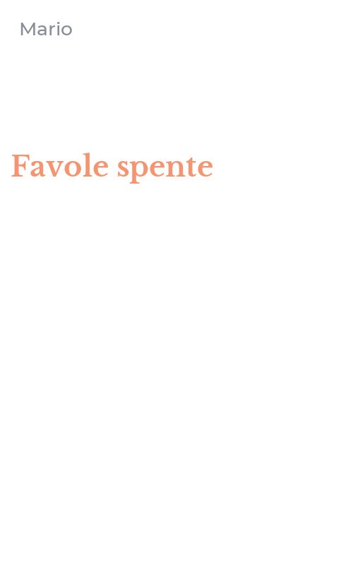 Favole spente