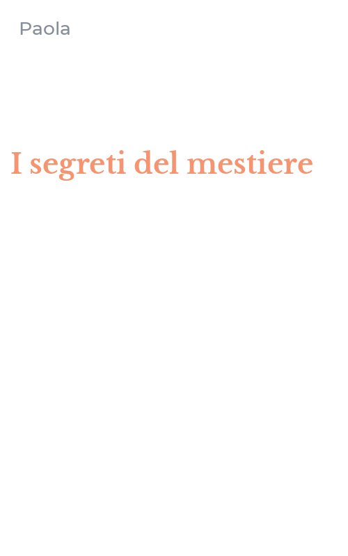I segreti del mestiere