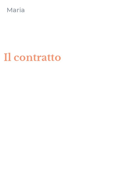Il contratto