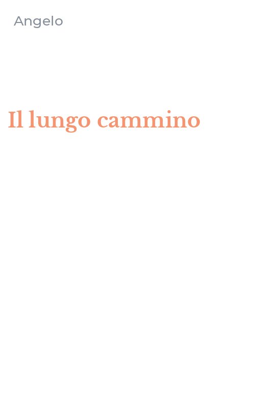 Il lungo cammino