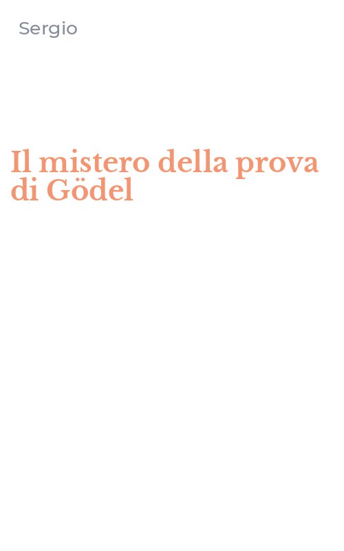Il mistero della prova di Gödel