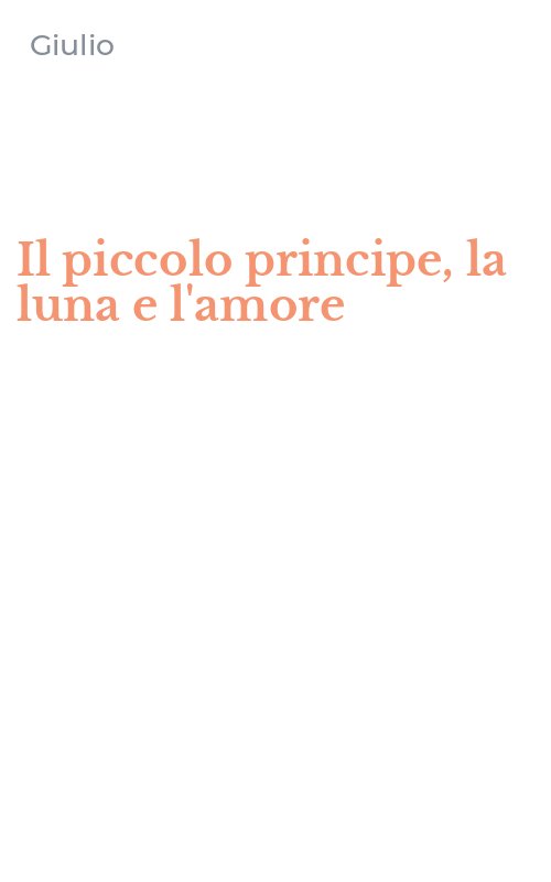 Il piccolo principe, la luna e l'amore