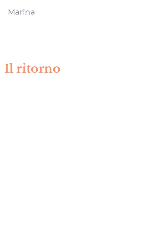 Il ritorno