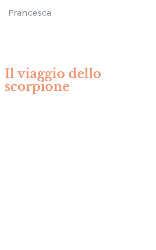 Il viaggio dello scorpione