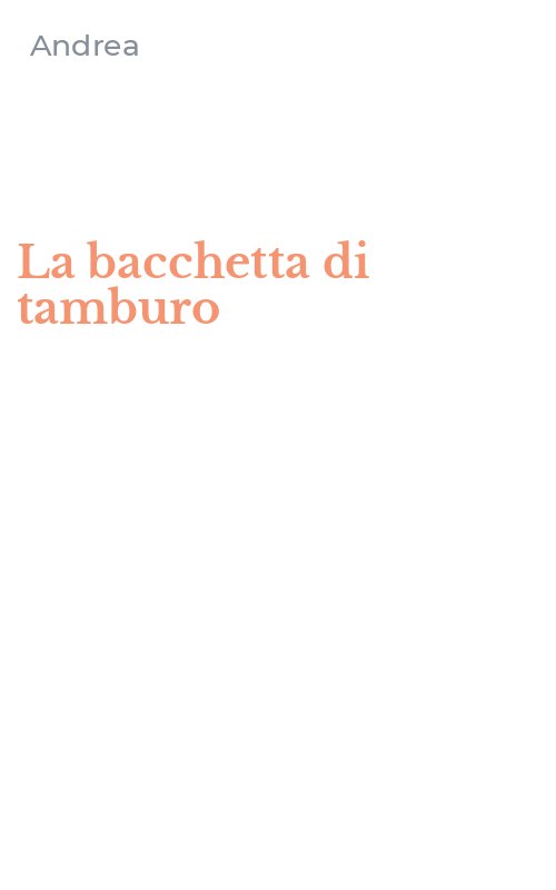 La bacchetta di tamburo
