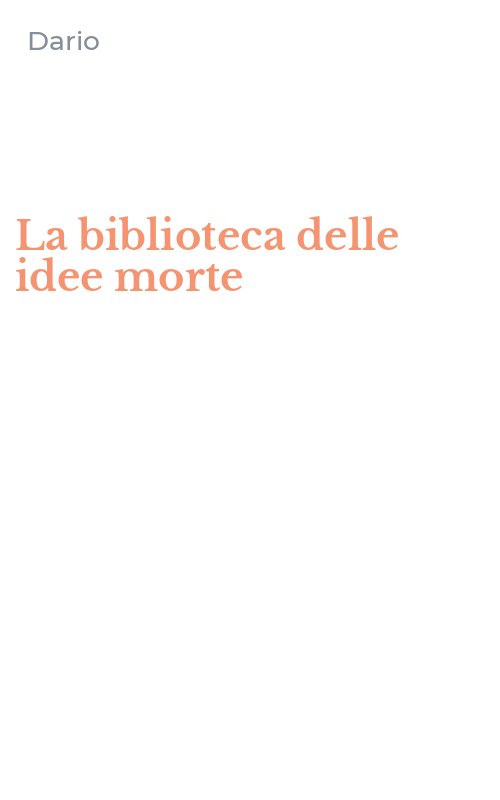 La biblioteca delle idee morte