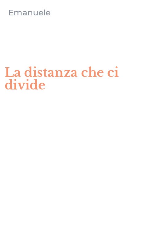 La distanza che ci divide