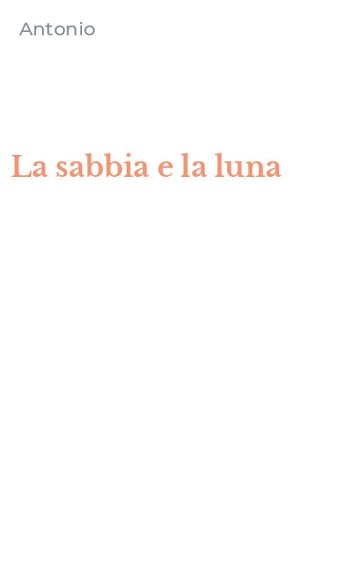 La sabbia e la luna