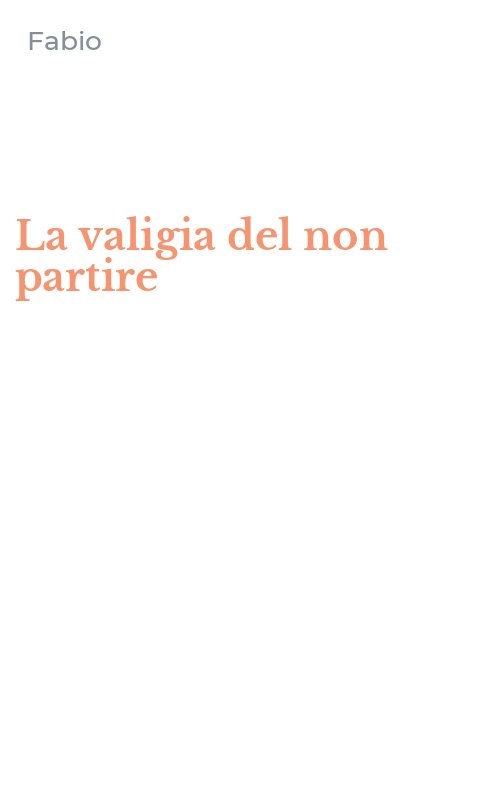 La valigia del non partire