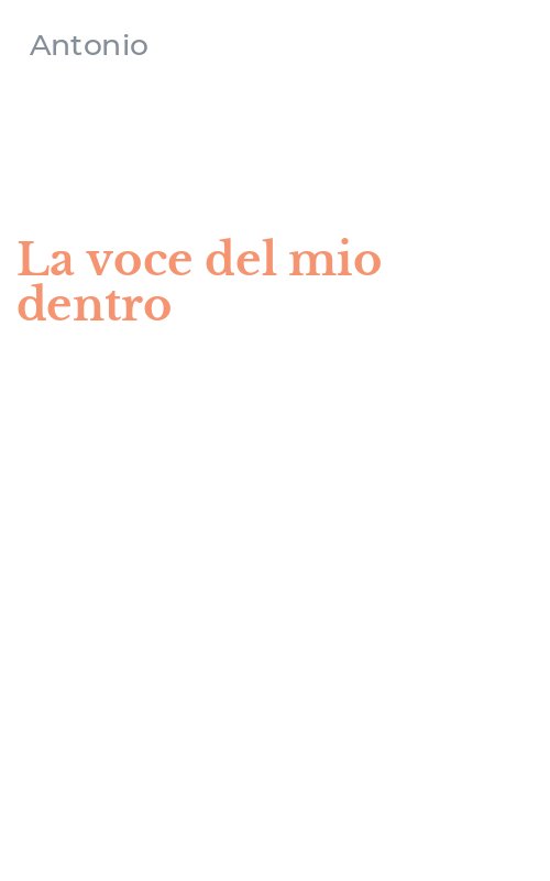La voce del mio dentro
