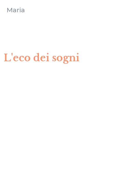 L'eco dei sogni