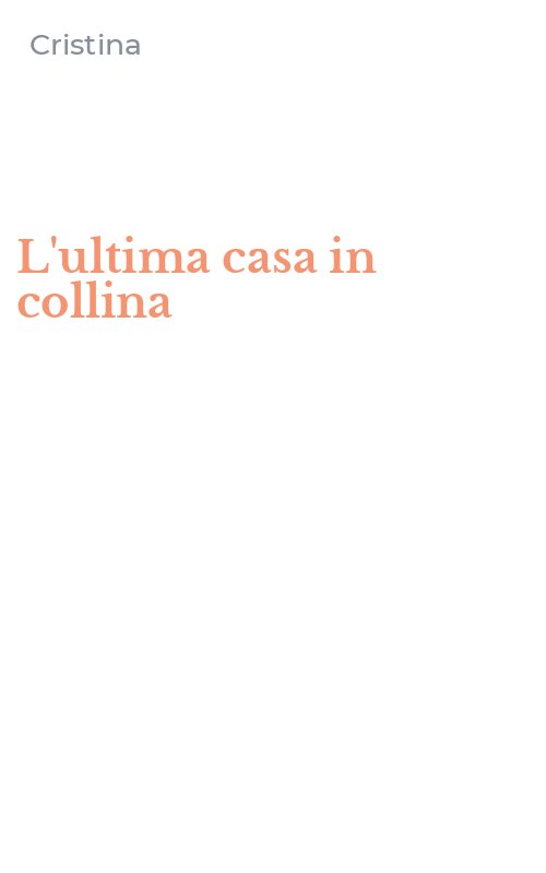 L'ultima casa in collina