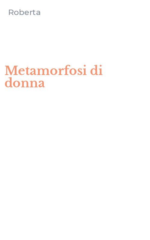 Metamorfosi di donna
