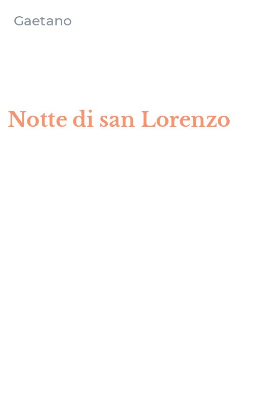 Notte di san Lorenzo